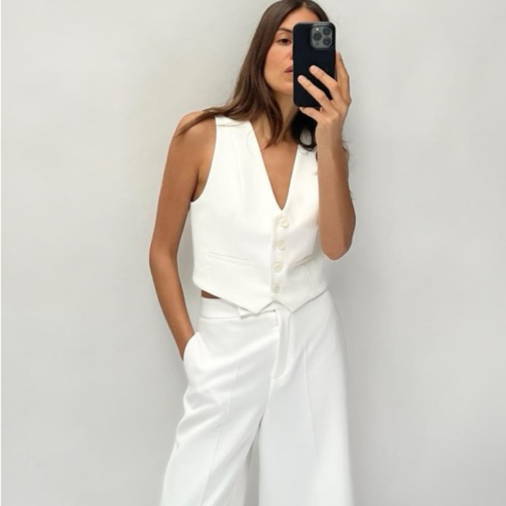 Zara Tailored Short Waistcoat Vest